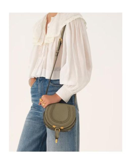 Chloé Green Chloé Marcie Small Crossbody Bag