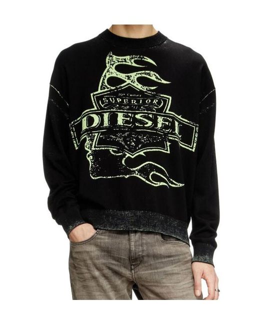 DIESEL Black K-Belez Sweatshirt for men
