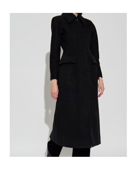 McQueen Black Single Vent Long Coat