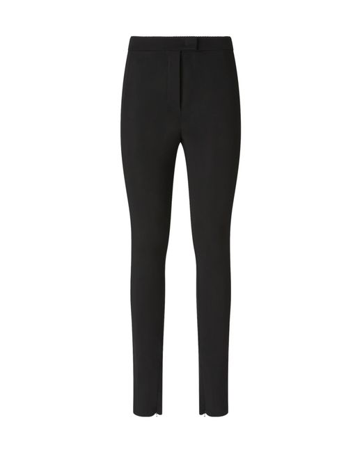 Pinko Black Zipped-Hem Trousers