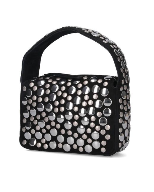 Khaite Black All Over Studs Embellished Bags