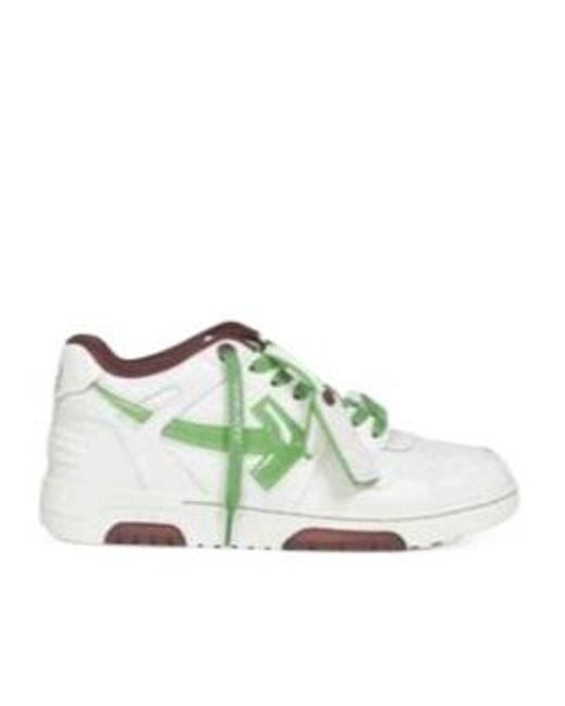 Off-White c/o Virgil Abloh Green Out Of Office Bubble Arrow Sneakers for men