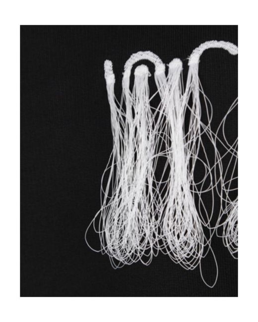 Doublet Black X 10 Corso Como Fringed Hoodie for men