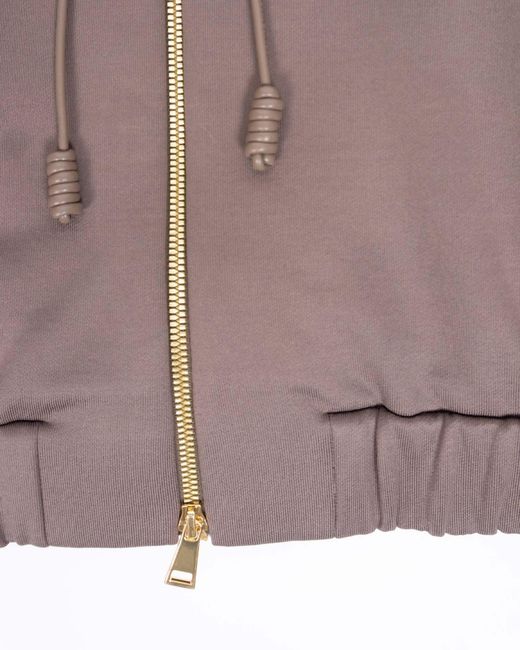 Moncler Brown Technical Fleece Zip-Up Cardigan