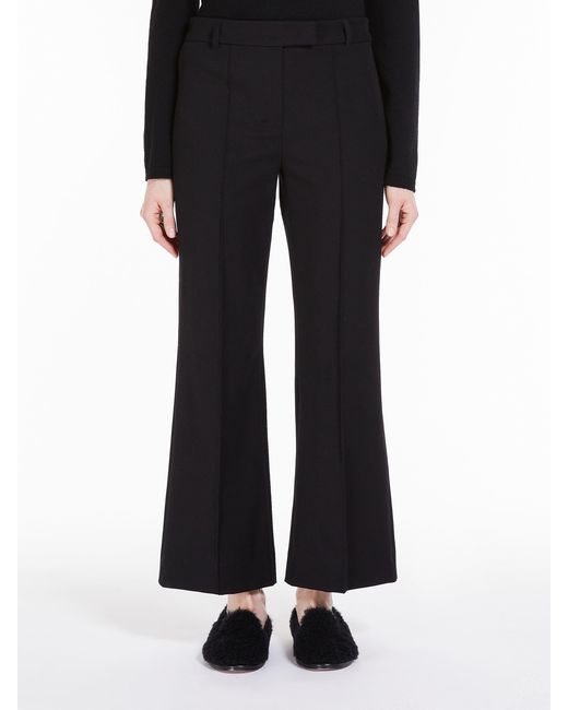 Max Mara Blue 'S High Waist Straight Leg Pants