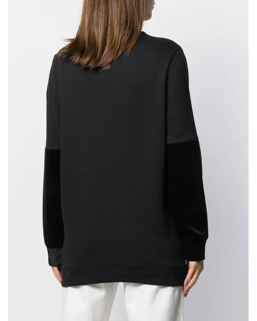 Emporio Armani Black Round Collar Long Sleeve Sweater