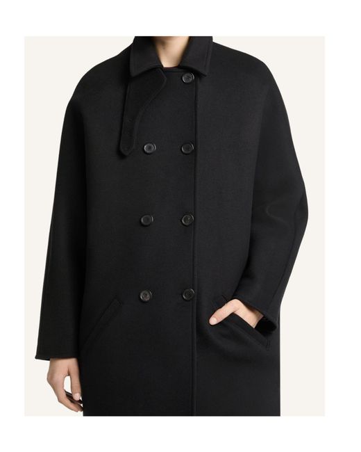 Courreges Black Courrèges Double-Breasted Coat