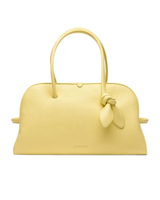 Jacquemus The Turismo Soft Bowling Bag in Yellow | Lyst