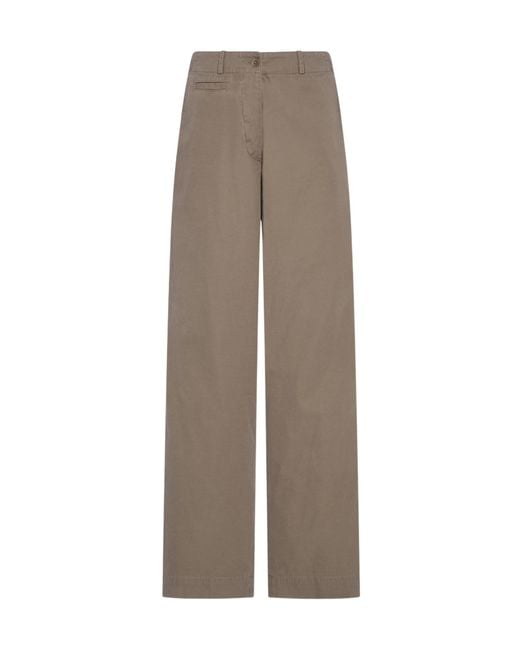 The Row Brown Casual Pants With Belt Loops