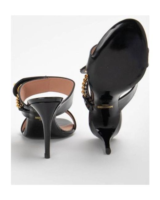 Moschino Multicolor Round-Headed High-Heeled Sandals