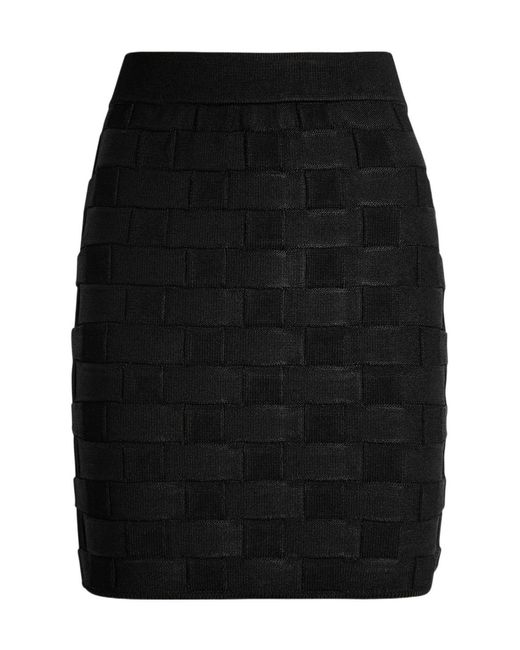 TOVE Black Ash Checked Mini Skirt