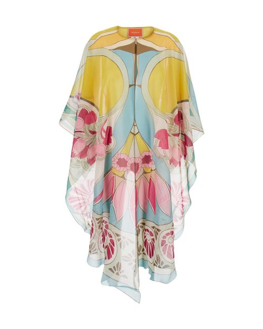 LaDoubleJ White La Doublej Maria Printed Beach Cape