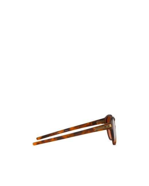 Oakley Brown Latch Round Frame Sunglasses for men