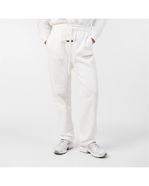 Fear Of God White Emblem Patch Drawstring Sweatpants