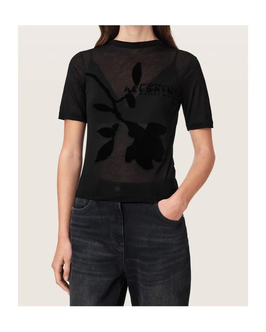 AllSaints Black Short-Sleeved T-Shirt