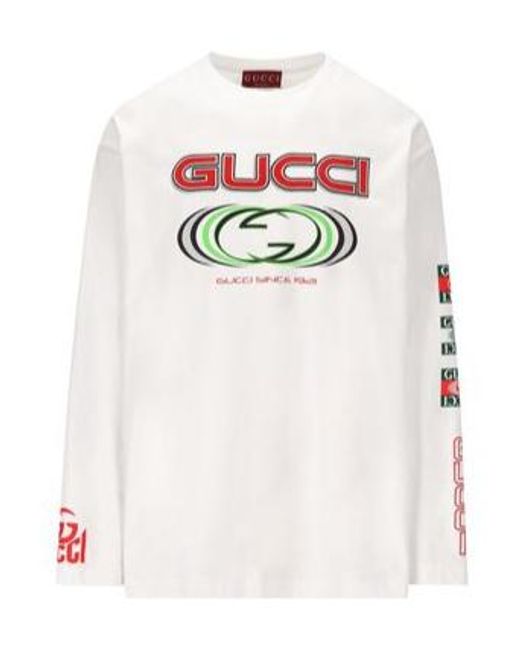 Gucci White T-Shirts And Polos for men