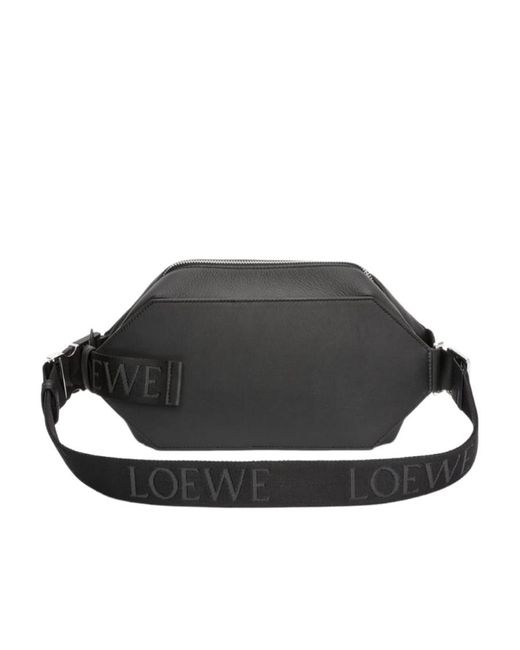 Loewe Gray Convertible Zipped Sling Bag for men
