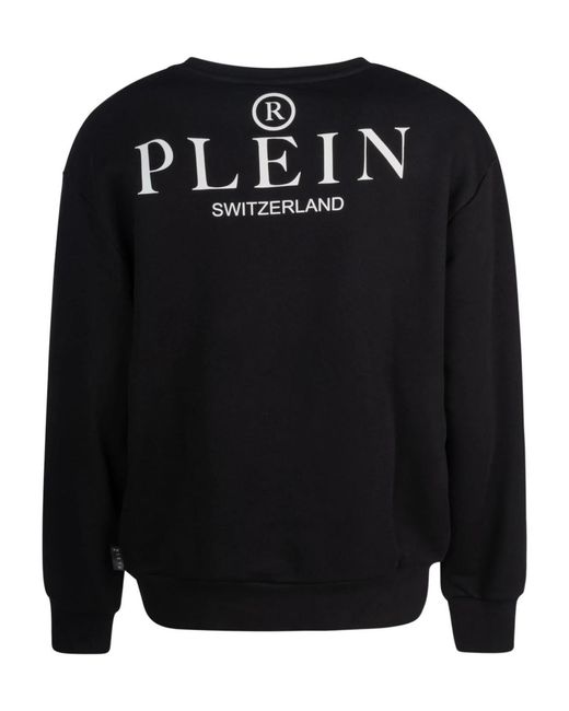 Philipp Plein Black Logo Sweater for men