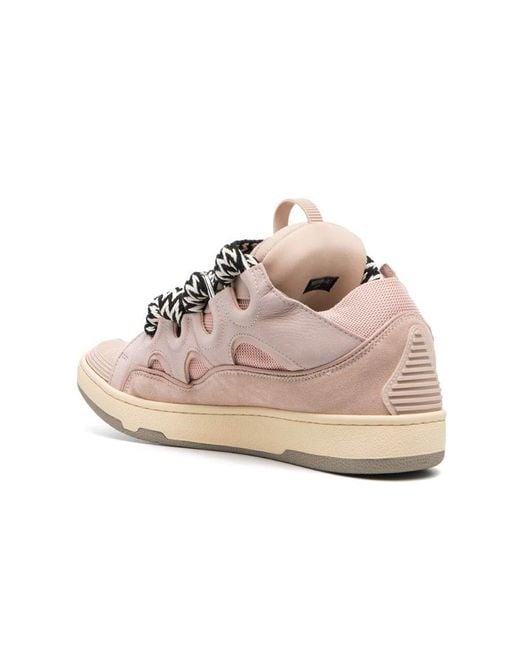 Lanvin Pink Curb Low-Top Sneakers for men
