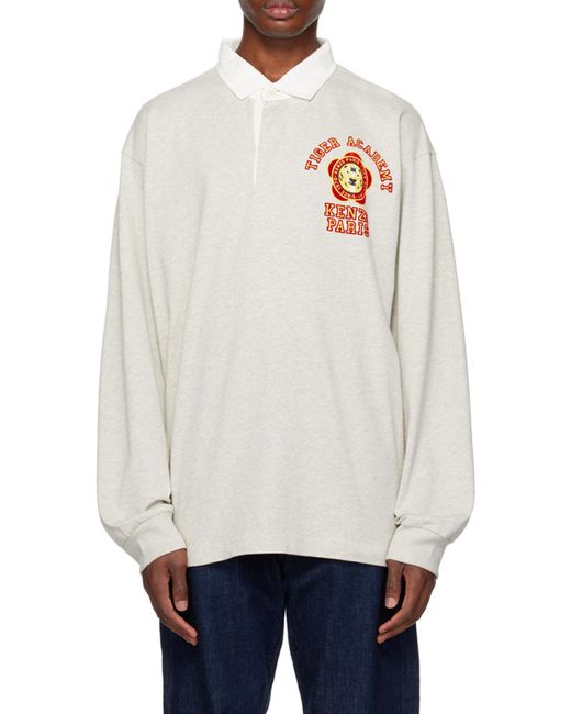KENZO White Tiger Academy' Polo Shirt for men