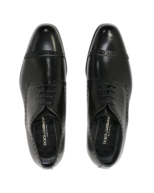 Dolce & Gabbana Black Logo Leisure Business Shoes for men