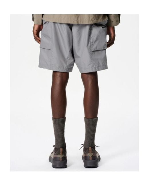 Goldwin Gray Rip-Stop Shorts for men