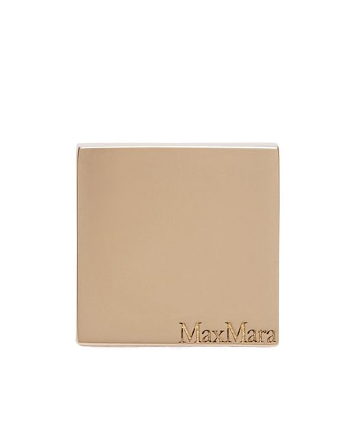 Max Mara Natural Square Ring With Logo