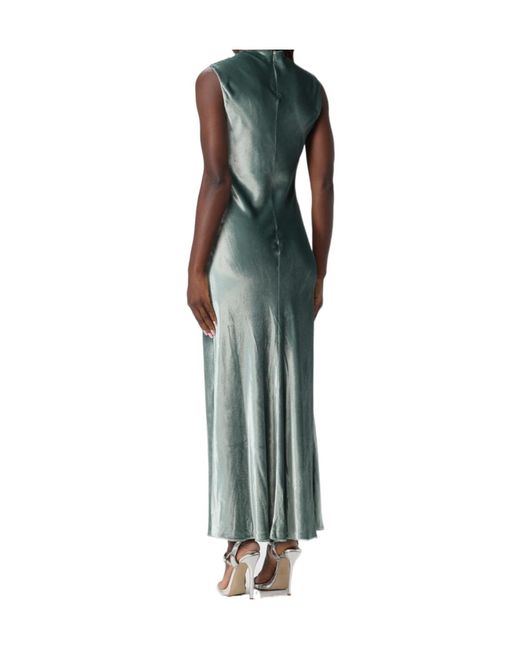 Alberta Ferretti Green Sleeveless Dress