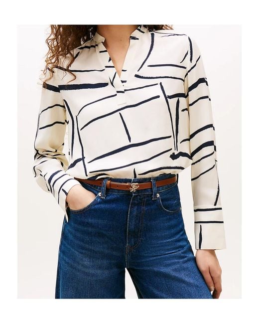 Tommy Hilfiger White Long-Sleeved Top