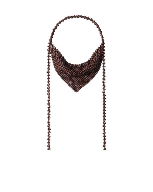 Lemaire Multicolor Wooden Beads Bandana Necklace