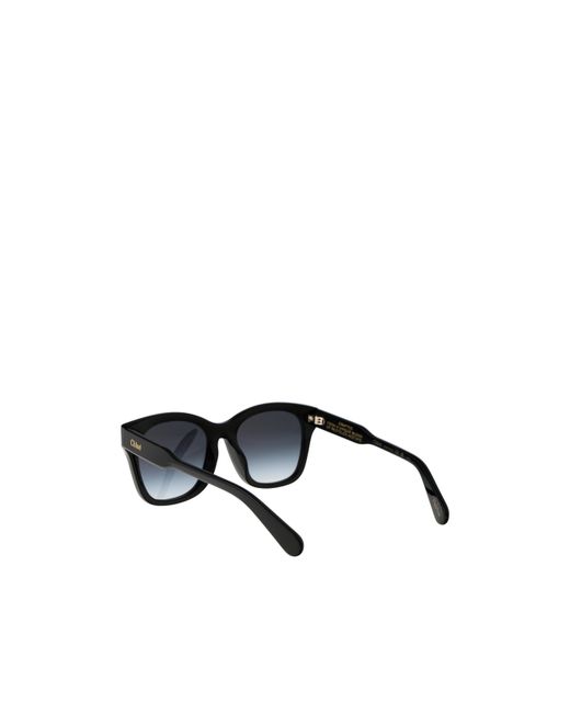 Chloé White Chloé Eyewear Square Frame Sunglasses