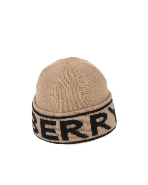 Burberry Natural Lightweight Cashmere Knitted Hat