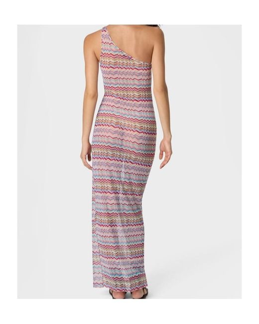 Missoni Purple One-Shoulder Cover-Up