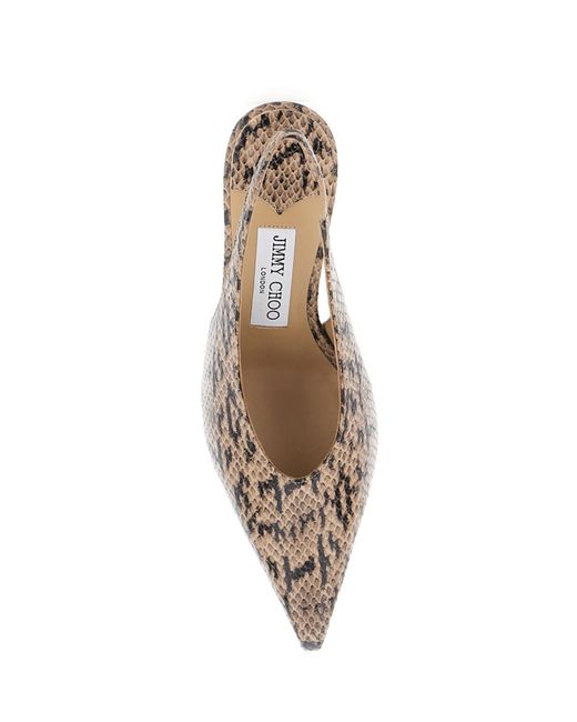 Jimmy Choo Metallic Pointed-Toe High-Heeled Sandals