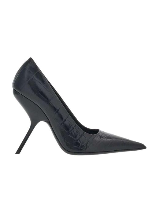 Ferragamo Blue Pointed High Heels