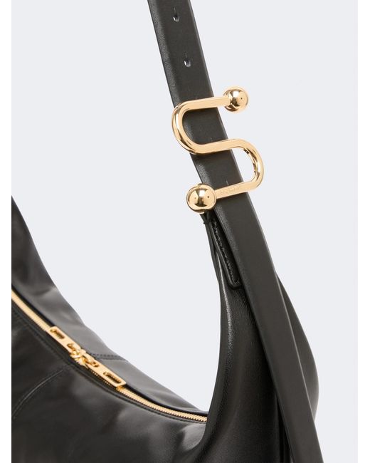 Sportmax Black Zippered Shoulder Bag