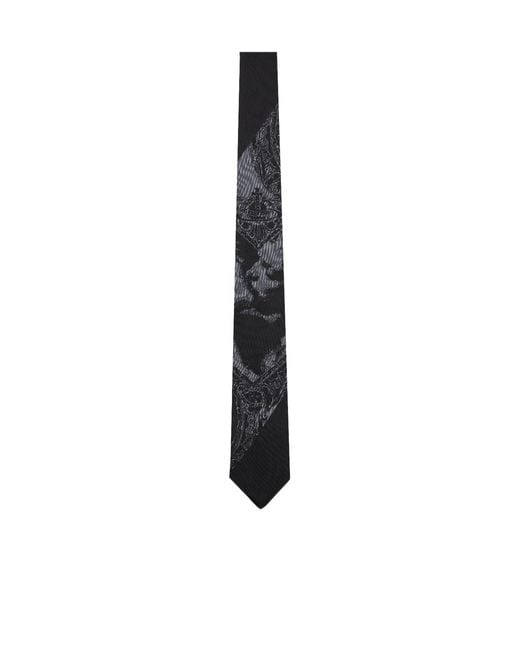 Vivienne Westwood White 'The Kiss' Tie for men