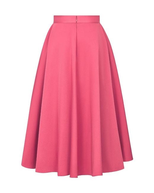 Dior Pink Mid-Length Pleated Skirt
