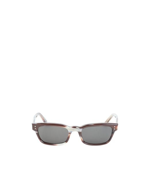 Marni White Geometric Sunglasses for men