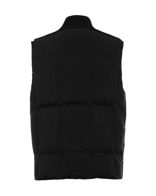 Tom Ford Black Zip-Front Padded Gilet for men