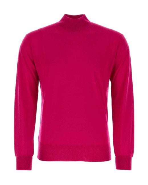 Pt Pantaloni Pink Pt Torino Knit Pullover for men