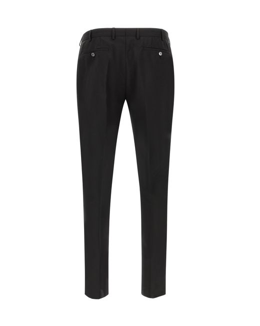 Pal Zileri Black Long-Sleeved Blazer And Trousers Set for men