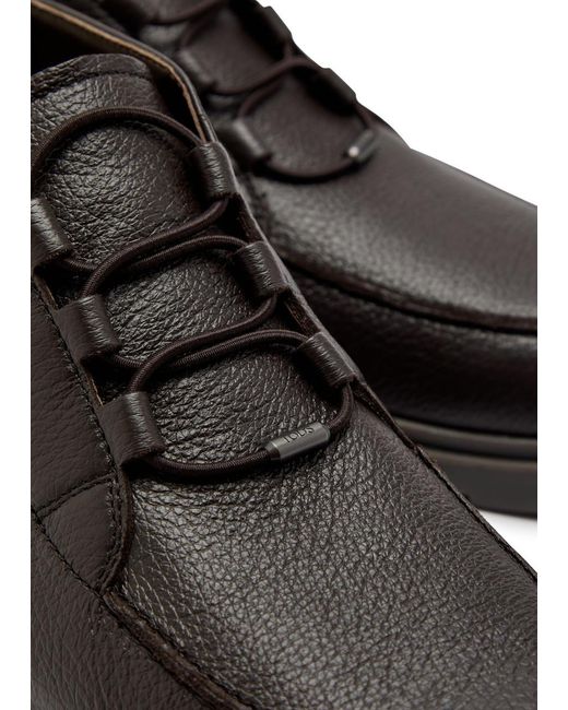 Tod's Black Lace-Up Ankle Boots for men