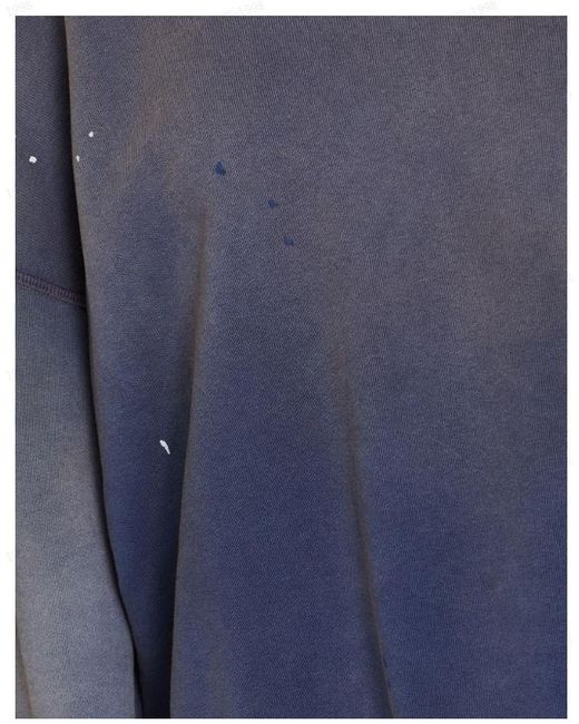 Maison Margiela Blue Solidcolor Longsleeve Sweatshirt
