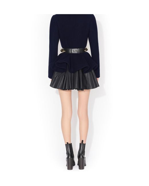 Alaïa Black Pleated A-Line Mini Dress