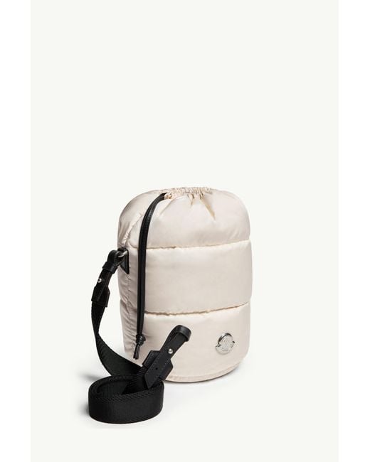 Moncler White Caradoc Drawstring Bucket Bag