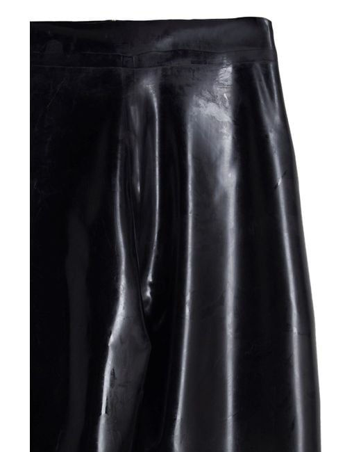 Versace Black High-Waist Tapered Leg Leggings