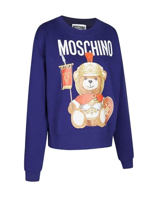Moschino Blue Logo Sweater