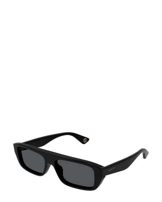 Gucci Black Eyewear Rectangle-Frame Sunglasses for men