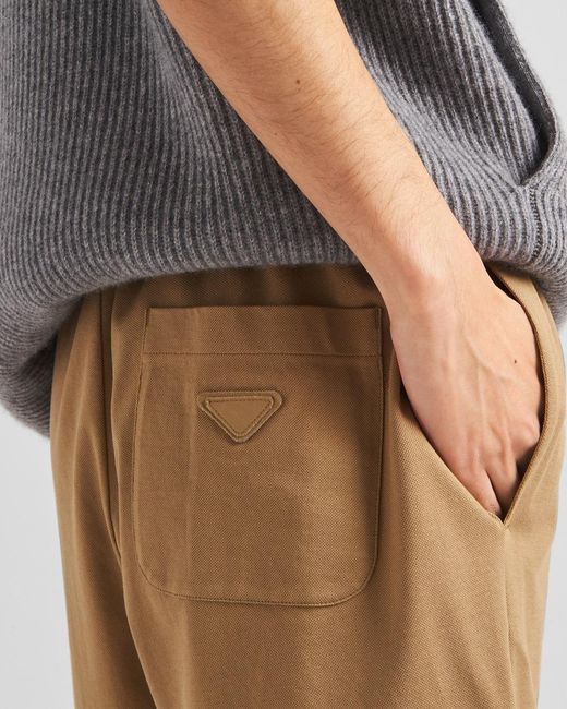 Prada Natural Piqué Bermudas for men